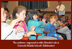 Griswold Middle Schoolers enjoy Motoko at Tellabration