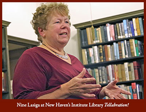 Nina Lasiga At The Institute Library Tellabration